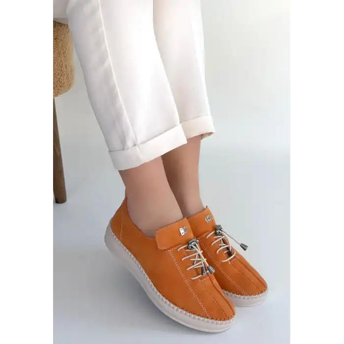 WARTE TURUNCU SÜET BAĞCIKLI SPOR AYAKKABI