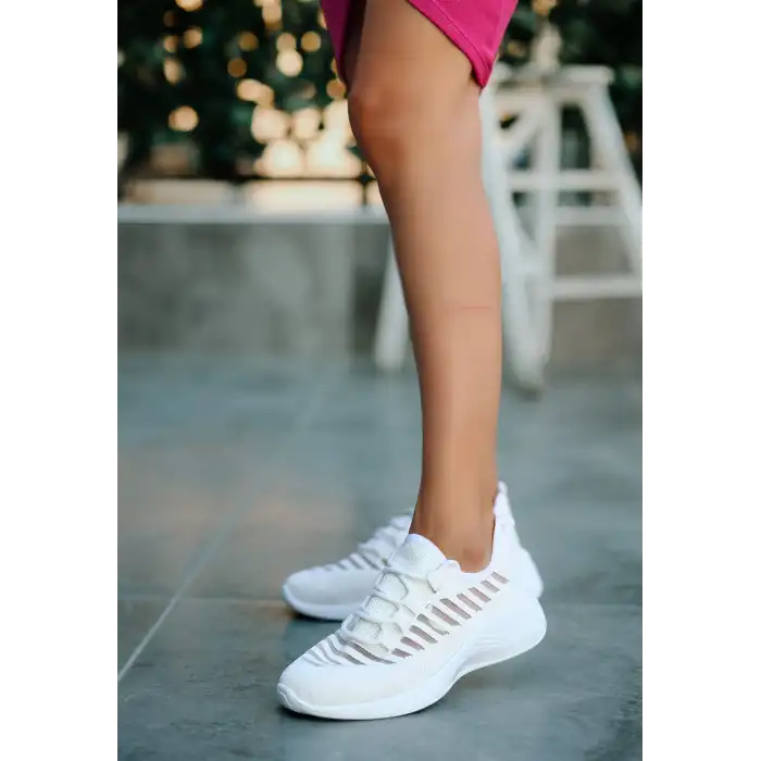 WİNA BEYAZ TRİKO SPOR AYAKKABI