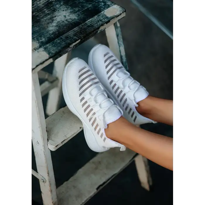 WİNA BEYAZ TRİKO SPOR AYAKKABI