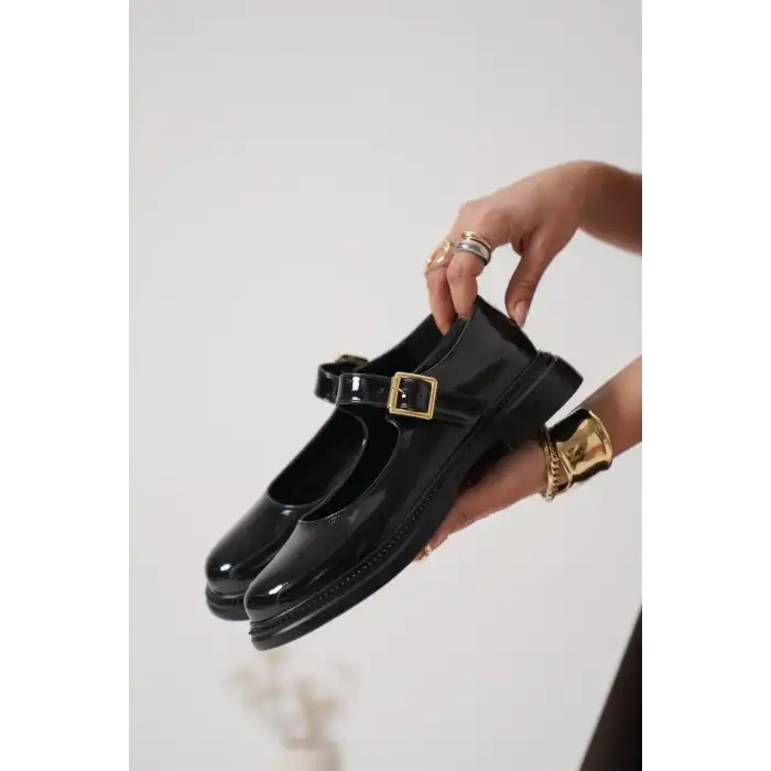 YOKOX SİYAH RUGAN OXFORD AYAKKABI