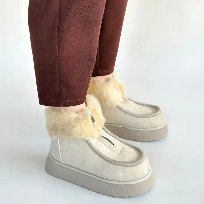 ZİNYA BEJ SÜET BOT