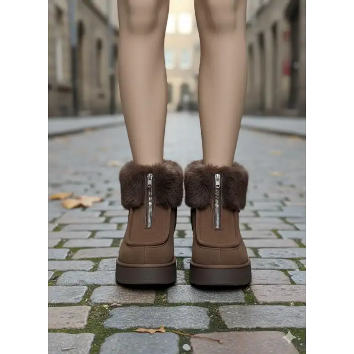 ZİNYA KAHVERENGİ SÜET BOT