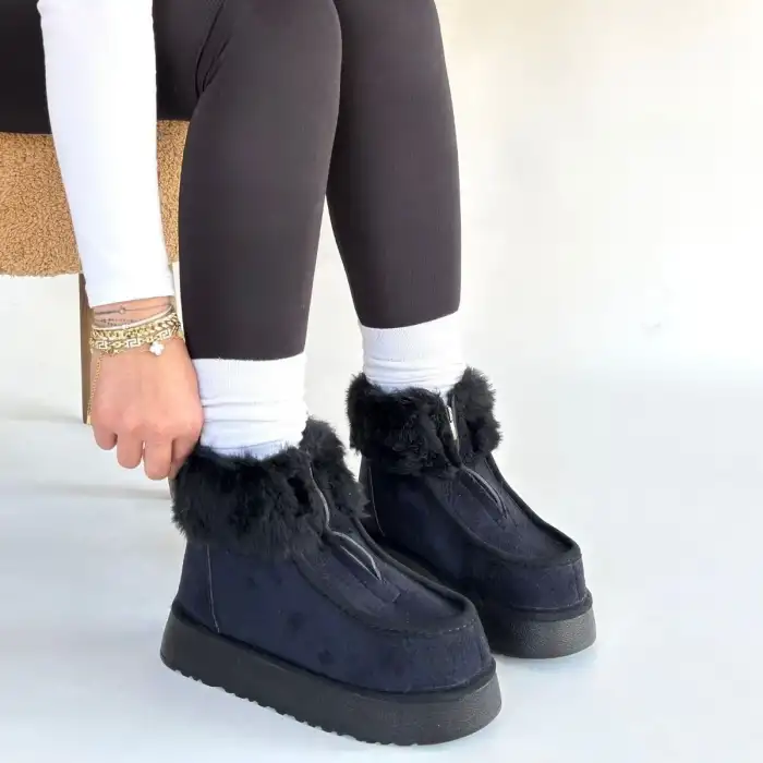 ZİNYA SİYAH SÜET BOT