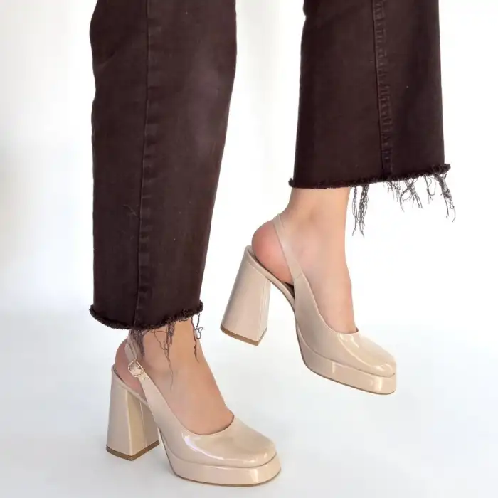 ZUDA BEJ RUGAN PLATFORM TOPUK AYAKKABI