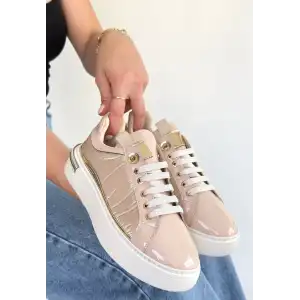 HLEY BEJ RUGAN PARAŞÜT DETAYLI BAĞCIKLI SPOR AYAKKABI