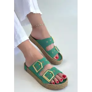 İCES YEŞİL NUBUK TERLİK