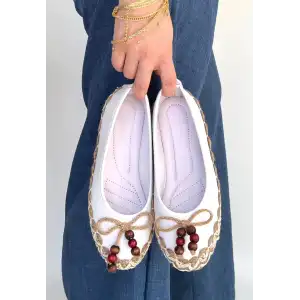 ILWE BEYAZ CİLT BABET AYAKKABI