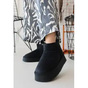 LİNNE SİYAH SÜET BOT