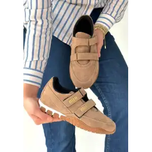 TUNGA BEJ SÜET CIRT CIRTLI SPOR AYAKKABI