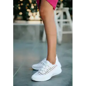 WİNA BEYAZ TRİKO SPOR AYAKKABI