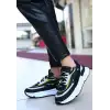 ALEH SİYAH CİLT LİLA DETAYLI SPOR AYAKKABI
