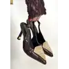 Bonwe  Kahverengi Rugan Topuklu Ayakkabı