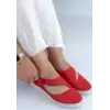 Cower Kırmızı Deri Babet Ayakkabı