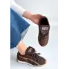 DİSSA KAHVERENGİ CİLT BAĞCIKLI PARAŞÜT DETAYLI SPOR AYAKKABI