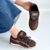 DİSSA KAHVERENGİ CİLT BAĞCIKLI PARAŞÜT DETAYLI SPOR AYAKKABI