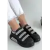 ELİKA SİYAH CİLT CIRT CIRTLI SPOR AYAKKABI