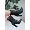 Erita Siyah Cilt Topuklu Çizme