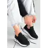 FEORT SİYAH TRİKO BAĞCIKLI SPOR AYAKKABI