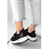 FEORT SİYAH TRİKO BAĞCIKLI SPOR AYAKKABI