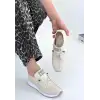 FİERT BEJ CİLT BAĞCIKLI SPOR AYAKKABI