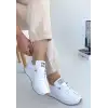 FİERT BEYAZ CİLT BAĞCIKLI SPOR AYAKKABI
