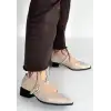 GALYE BEJ CİLT TOPUKLU AYAKKABI