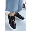 GANE SİYAH CİLT BAĞCIKLI SPOR AYAKKABI