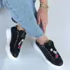 GANE SİYAH CİLT BAĞCIKLI SPOR AYAKKABI