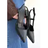 Hoost Siyah Cilt Topuklu Ayakkabı