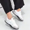 HUER BEYAZ NUBUK BAĞCIKLI SPOR AYAKKABI