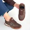 HUER KAHVERENGİ NUBUK BAĞCIKLI SPOR AYAKKABI