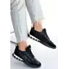 HUER SİYAH NUBUK BAĞCIKLI SPOR AYAKKABI
