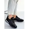 HUER SİYAH NUBUK BAĞCIKLI SPOR AYAKKABI
