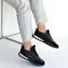 HUER SİYAH NUBUK BAĞCIKLI SPOR AYAKKABI