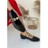 KOOPE SİYAH CİLT BABET AYAKKABI