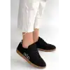 Lendo Siyah Süet Bağcıklı Spor Ayakkabı