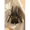 Liva Siyah Cilt Topuklu Ayakkabı