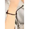 LOVE (Aşık) Siyah Deri İpli Unisex Mood Bileklik