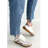 MİER BEYAZ CİLT BAĞCIKLI SPOR AYAKKABI