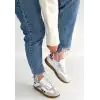 MİER BEYAZ CİLT BAĞCIKLI SPOR AYAKKABI