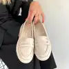 NARLİ BEJ RUGAN OXFORD AYAKKABI