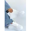 NATTE BEYAZ CİLT BAĞCIKLI SPOR AYAKKABI