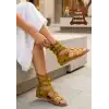 Nola Hardal Hakiki Deri Kemerli Sandalet
