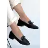 Owes Mat Siyah Cilt Topuklu Ayakkabı