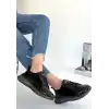 PİONA SİYAH RUGAN GRİ TABANLI SPOR AYAKKABI