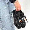 RİAF SİYAH CİLT BAĞCIKLI SPOR AYAKKABI