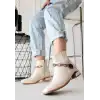 ROXANİ BEJ CİLT TOPUKLU BOT