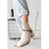 ROXANİ BEJ CİLT TOPUKLU BOT