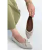 SARRA BEJ SATEN İŞLEMELİ BABET AYAKKABI