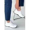 Slar Beyaz Cilt Spor Ayakkabı